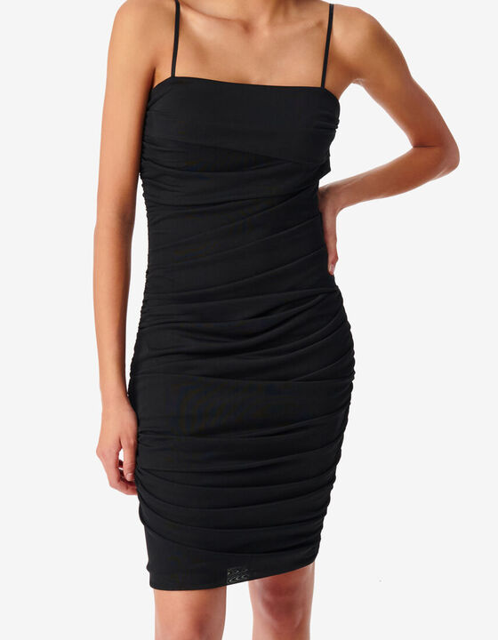 MESH BUSTIER DRESS